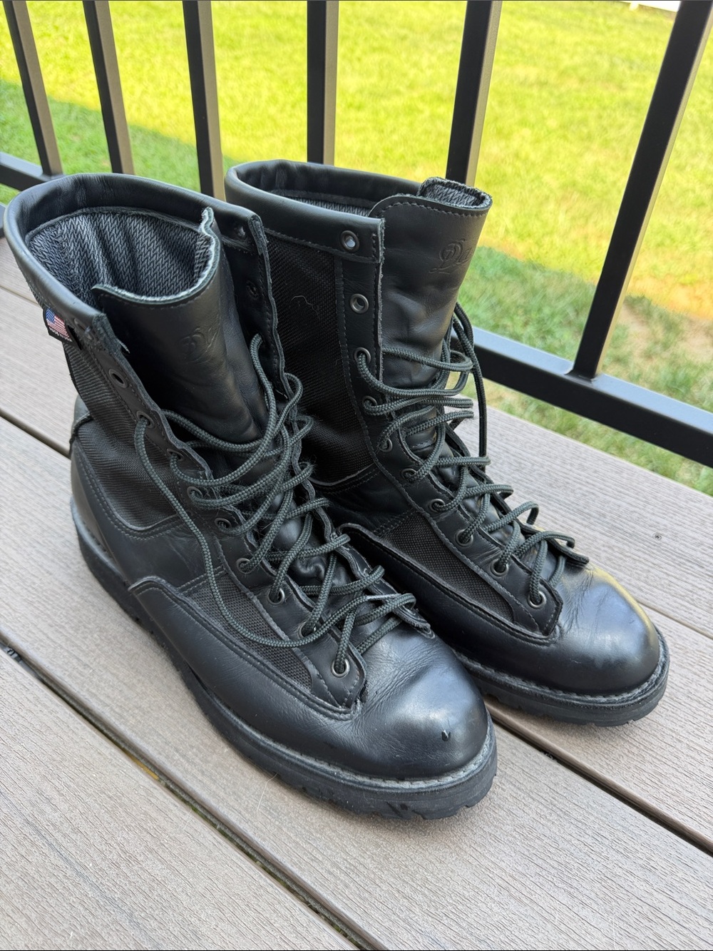 Danner Black Men's 8" Tactical Lace-Up Boots
